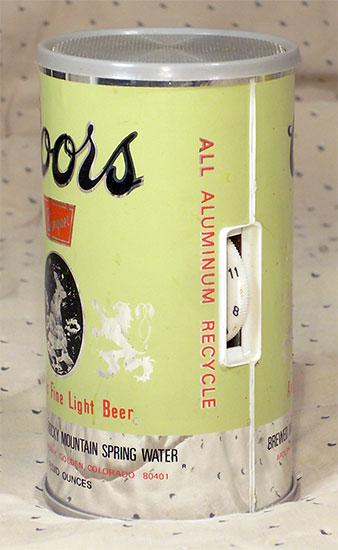 Coors Beer Can, Late 1970s