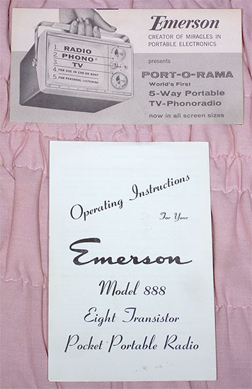 Emerson 888 red 1958