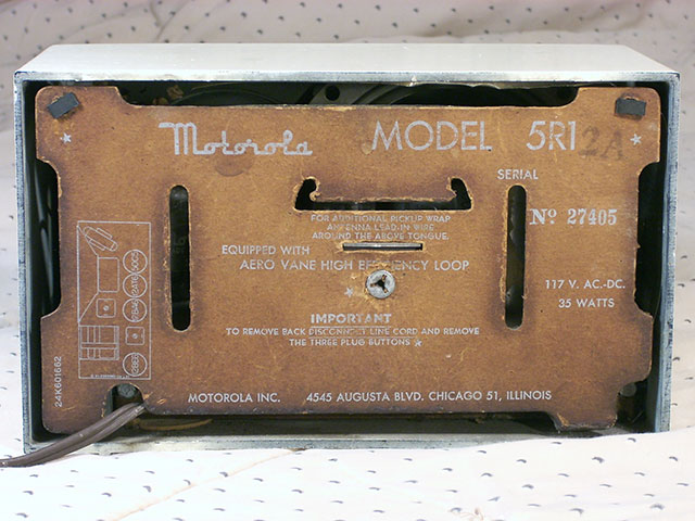 Motorola 5R12A 1950