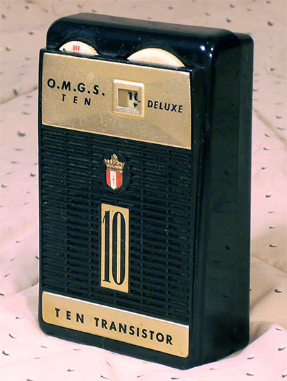 O.M.G.S. 10 Transistor, Black, 1963