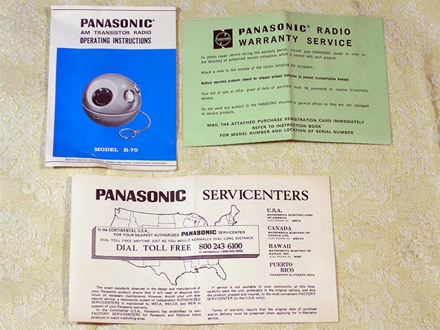 Panasonic R-70, Panapet papers