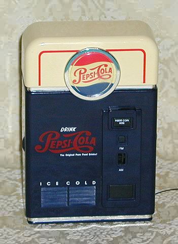 PepsiCola vending machine radio