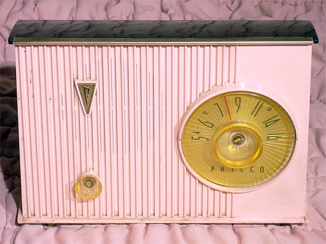 Philco G824-124, Pink and Black 1959