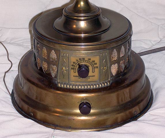 Radio Lamp Co Brass Lamp base