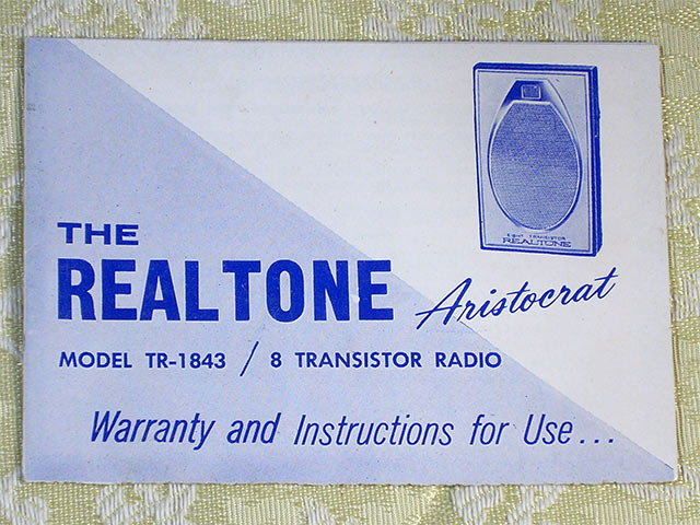 Realtone TR-1843 manual