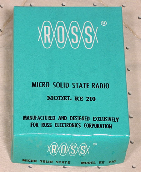 Ross RE-210, White, 1962