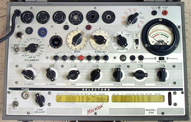 Hickock 546 tube tester, 1947