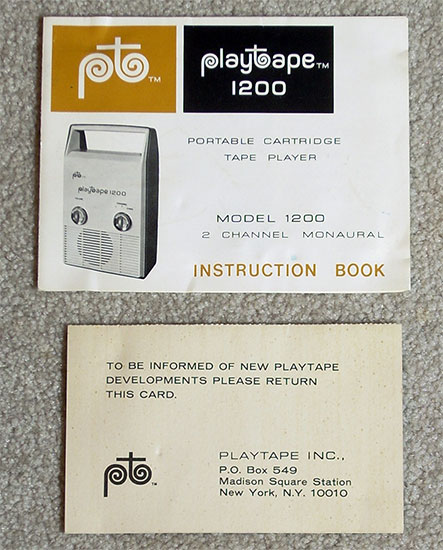 Playtape 1200, 1967