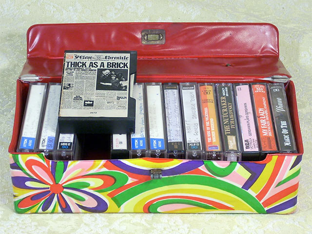 Psychedelic Cassette Case Open