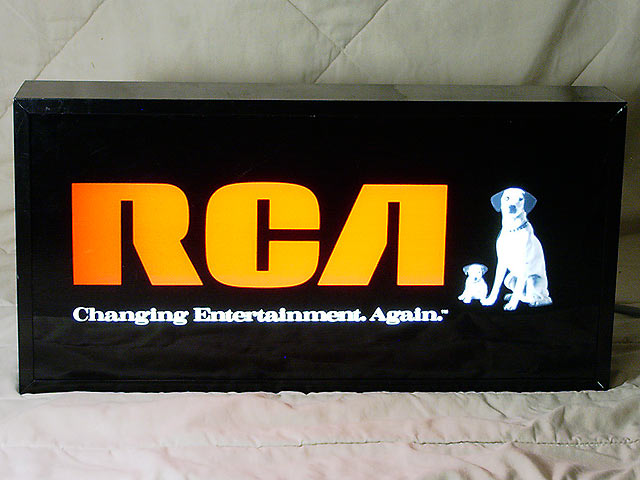 RCA Sign Lighted