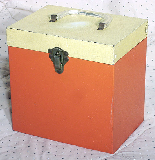 45 RPM Record File, Red Yellow