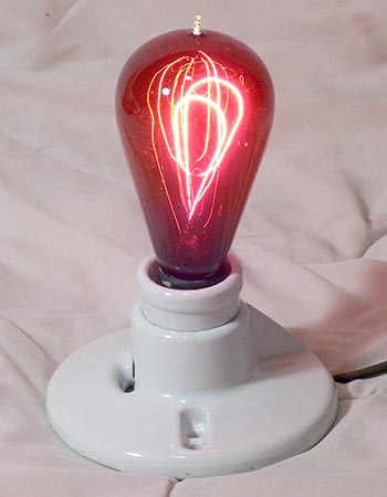 Red Light Bulb
