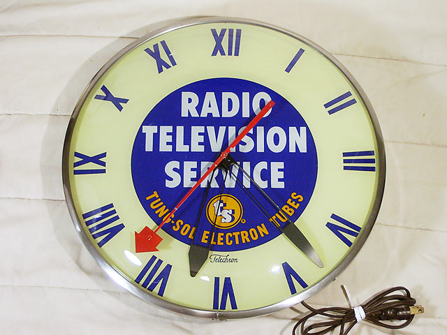 Telechron Tung-Sol Advertising Clock