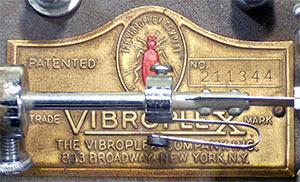 Vibroplex Bug label