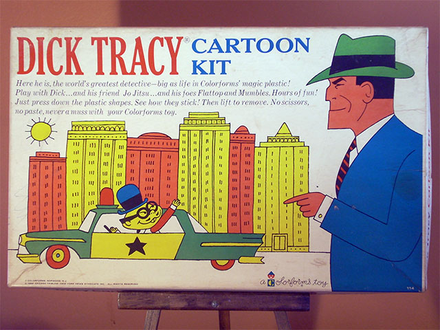 Dick Tracy Cartoon Kit Colorforms